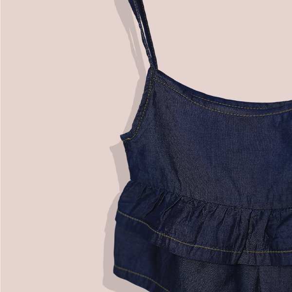 Denim Camisole & Culottes Set - Image 3