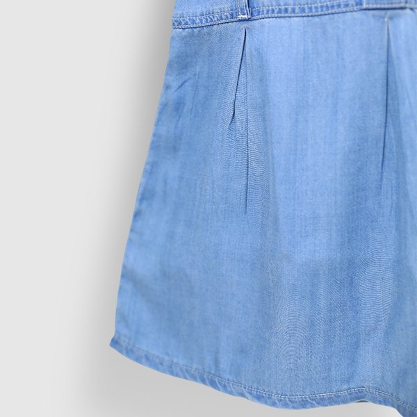 Flared Light-wash Denim Frock - Image 4
