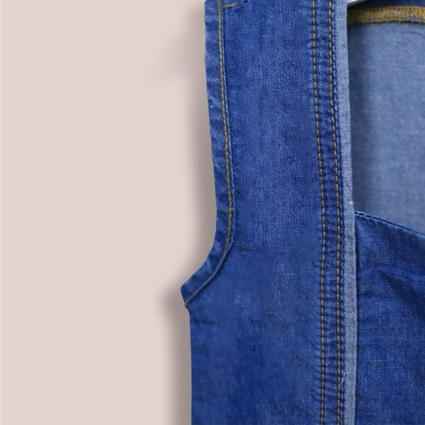 Denim Vest and Pants Set - Image 4