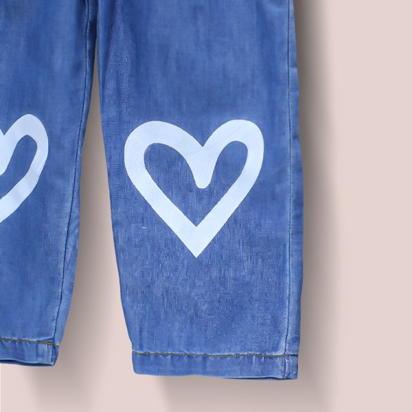 Flutter Sleeve Denim Romper - Image 4