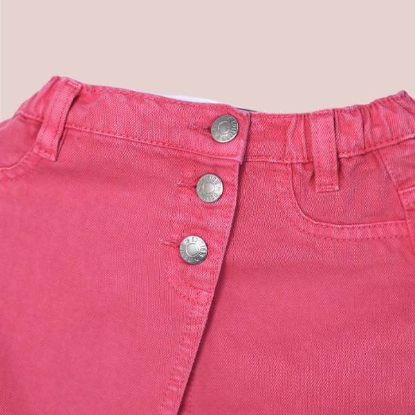 Pink A-line Denim Skirt - Image 4