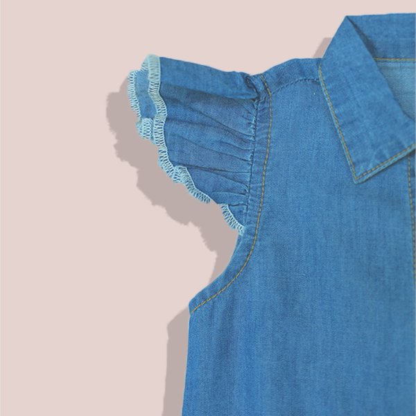 Playful Denim Dungaree - Image 4